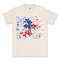 Natural 4th of july flag cross Classic Tee - TumblerDesignByShophia