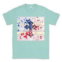 Seafoam 4th of july flag cross Classic Tee - TumblerDesignByShophia