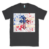 Smoke 4th of july flag cross Classic Tee - TumblerDesignByShophia
