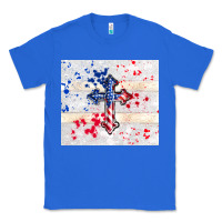 True Royal 4th of july flag cross Classic Tee - TumblerDesignByShophia