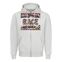 Dove Grey race Zipper Hoodie - Artiststas