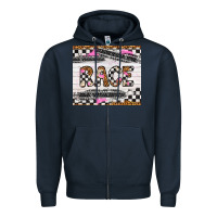 Navy race Zipper Hoodie - Artiststas