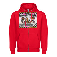 Red race Zipper Hoodie - Artiststas