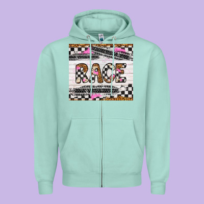 Race Zipper Hoodie Designed By Artiststas