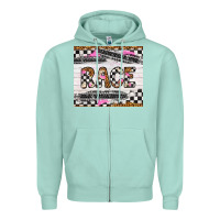 Seafoam race Zipper Hoodie - Artiststas