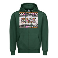 Sports Green race Zipper Hoodie - Artiststas