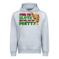 Heather Grey feed me elote and tell me i am pretty Urban Hoodie - AdoDesignShop