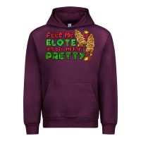 Mauve Wine feed me elote and tell me i am pretty Urban Hoodie - AdoDesignShop