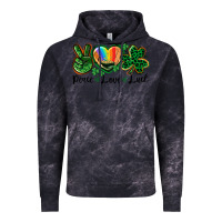 Cloud Black Peace love St. Patrick's Day Vintage Hoodie - CowGirlArtShop