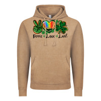 Vintage Coffee Peace love St. Patrick's Day Vintage Hoodie - CowGirlArtShop
