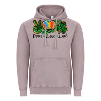 Vintage Zinc Peace love St. Patrick's Day Vintage Hoodie - CowGirlArtShop