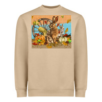 Mushroom fall rabbit  mousepad Heavyweight Sweatshirt - LillyAllenDesigns