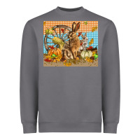 Storm fall rabbit  mousepad Heavyweight Sweatshirt - LillyAllenDesigns