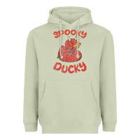 Matcha spooky devil rubber duck halloween Heavyweight Hoodie - longCreatives