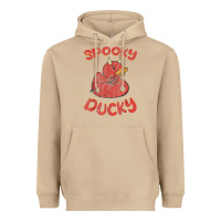 Mushroom spooky devil rubber duck halloween Heavyweight Hoodie - longCreatives