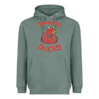Sage spooky devil rubber duck halloween Heavyweight Hoodie - longCreatives