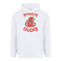 White spooky devil rubber duck halloween Heavyweight Hoodie - longCreatives