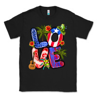Black puerto rico love Classic Tee - Artiststas
