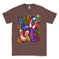 Chestnut puerto rico love Classic Tee - Artiststas