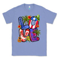 Colony Blue puerto rico love Classic Tee - Artiststas