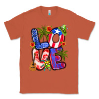 Copper puerto rico love Classic Tee - Artiststas