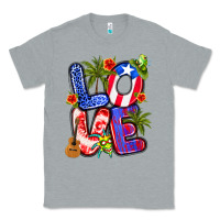 Heather Grey puerto rico love Classic Tee - Artiststas