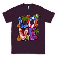 Plum puerto rico love Classic Tee - Artiststas