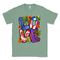 Sage puerto rico love Classic Tee - Artiststas