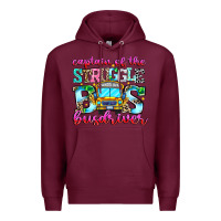 Burgundy captain of the struggle bus bus Premium Hoodie - CowhideDigitalArt
