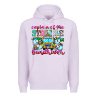 Lilac captain of the struggle bus bus Premium Hoodie - CowhideDigitalArt