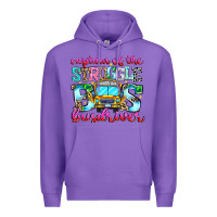 Purple captain of the struggle bus bus Premium Hoodie - CowhideDigitalArt