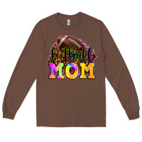 Chestnut football mom Long Sleeve Tee - OliviaCreatesArt