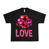 Black Love heart balloons Valentine's Day Urban Heavy Tee - HowdyJamesFarm