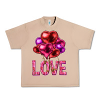Burro Love heart balloons Valentine's Day Urban Heavy Tee - HowdyJamesFarm