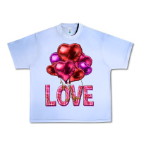 Grape Ice Love heart balloons Valentine's Day Urban Heavy Tee - HowdyJamesFarm