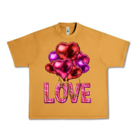 Peanut Butter Love heart balloons Valentine's Day Urban Heavy Tee - HowdyJamesFarm