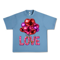 Pebble Blue Love heart balloons Valentine's Day Urban Heavy Tee - HowdyJamesFarm