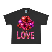 Pigment Black Love heart balloons Valentine's Day Urban Heavy Tee - HowdyJamesFarm