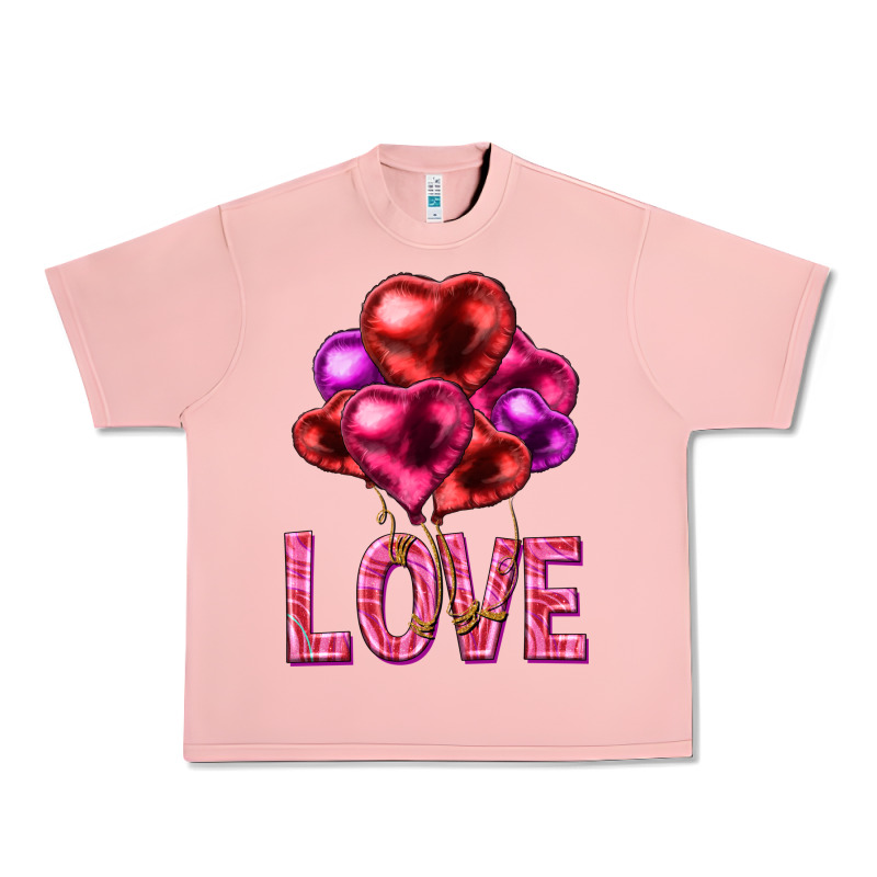 Love Heart Balloons Valentine's Day Urban Heavy Tee by HowdyJamesFarm | Teevron