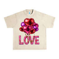 Sandshell Love heart balloons Valentine's Day Urban Heavy Tee - HowdyJamesFarm