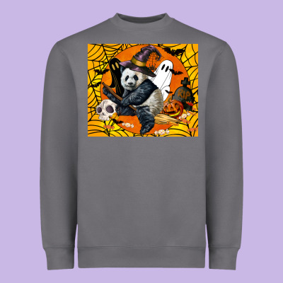 Panda Halloween Heavyweight Sweatshirt Designed By Lillyallendesigns