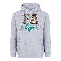 Heather Grey western nurse pa  life Heavyweight Hoodie - BarkalooDesign