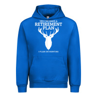 Cobalt Hunting Retirement Plan Funny Elk Deer Retired Hunter Gift Urban Hoodie - longCreatives