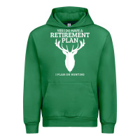 Emerald Hunting Retirement Plan Funny Elk Deer Retired Hunter Gift Urban Hoodie - longCreatives