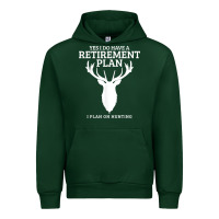 Forest Green Hunting Retirement Plan Funny Elk Deer Retired Hunter Gift Urban Hoodie - longCreatives
