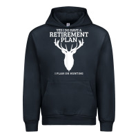 Navy Hunting Retirement Plan Funny Elk Deer Retired Hunter Gift Urban Hoodie - longCreatives