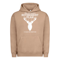 Pigment Burro Hunting Retirement Plan Funny Elk Deer Retired Hunter Gift Urban Hoodie - longCreatives