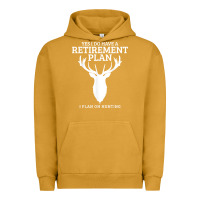 Pigment Peanut Butter Hunting Retirement Plan Funny Elk Deer Retired Hunter Gift Urban Hoodie - longCreatives