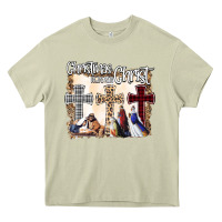 Mossy Christmas Begins With Christ Heavy Core Tee - Bettercallsaul