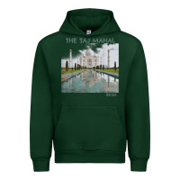 Forest Green india agra taj mahal mausoleum travel tourist Urban Hoodie - longCreatives